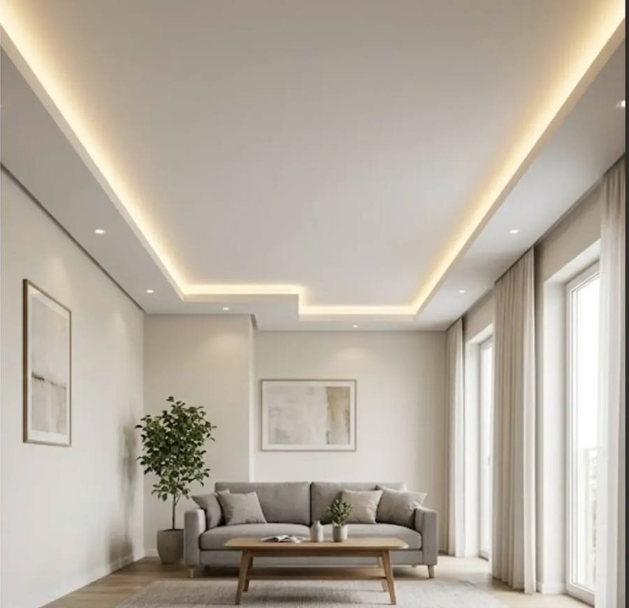 Abgehängte Decke LED Hannover nach Umbau
