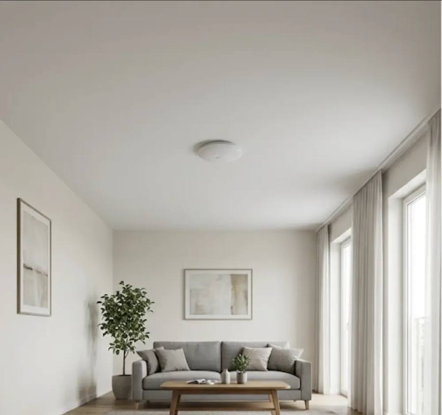 Wohnzimmer vor Deckenumbau