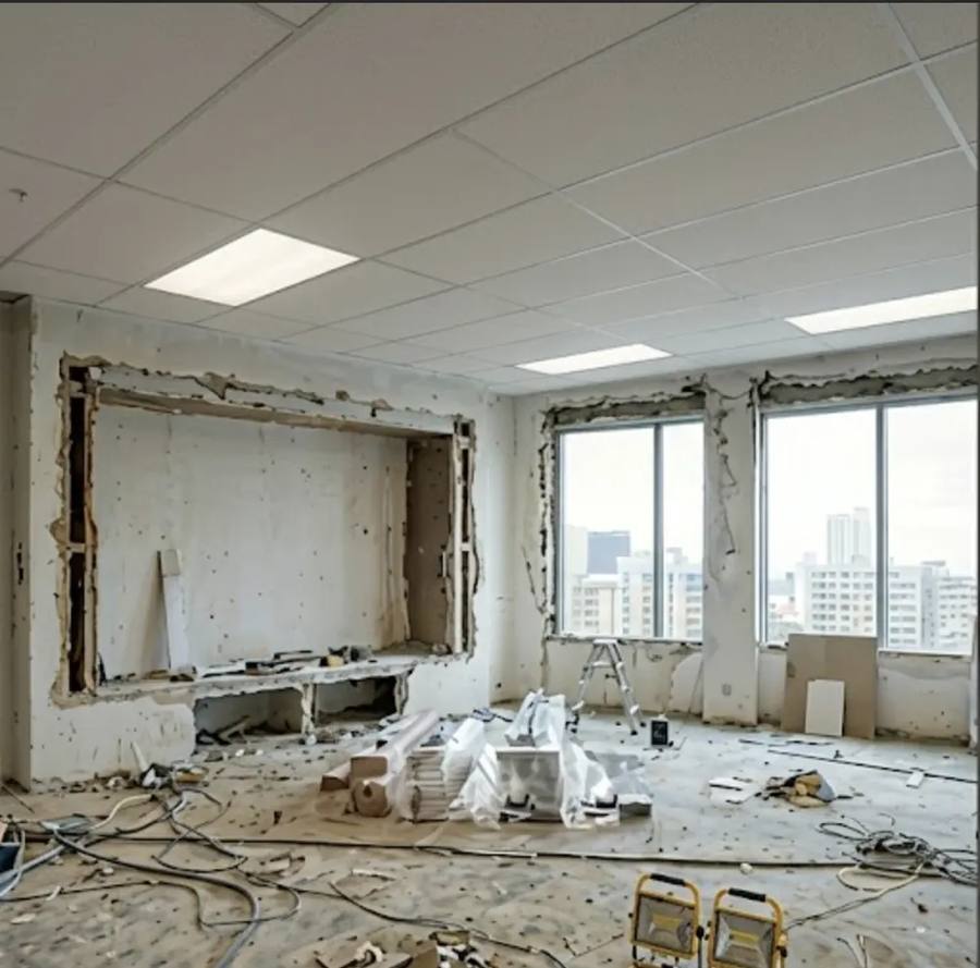 Wohnzimmer vor Umbau